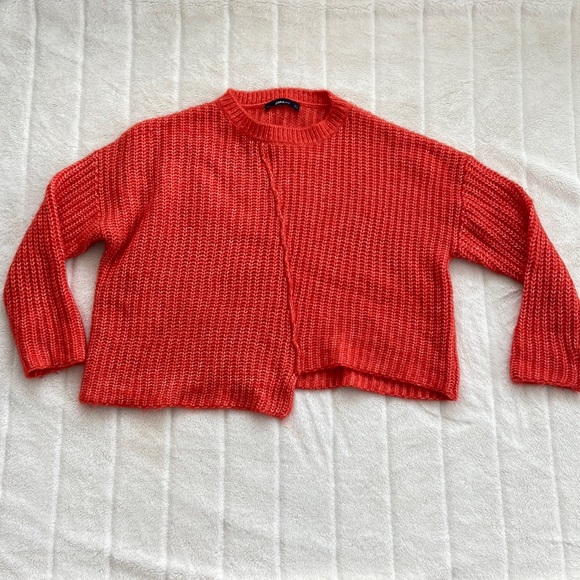 Bright Zara Knit Crew Neck Sweater - Size M (NWOT) - Picture 4 of 6